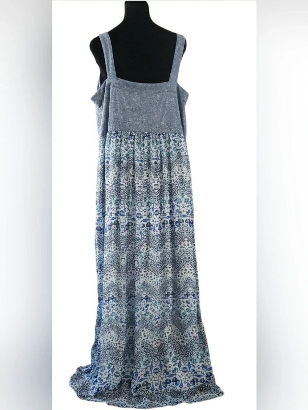 Boho 3X Wedding Guest Maxi Sundress Resort Cruise Floral Slimming Soft Stretch